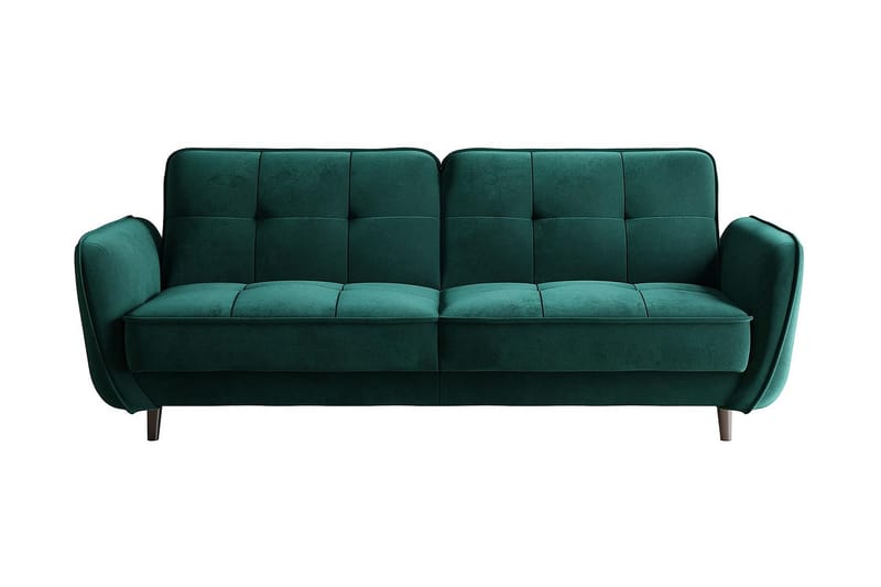 Katsuya Sovesofa 3-Pers. - Mørkegrøn - Sovesofaer - 3 personers sovesofa