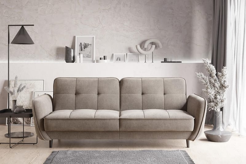 Katsuya Sovesofa 3-Pers. - Beige - Sovesofaer - 3 personers sovesofa