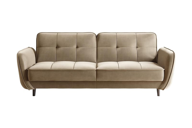 Katsuya Sovesofa 3-Pers. - Gul/Beige - Møbler - Sofaer - Sovesofaer