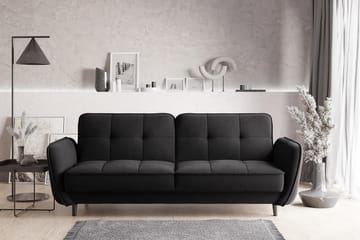 Katsuya Sovesofa 3-Pers. - Sort - Møbler - Sofaer - Sovesofaer