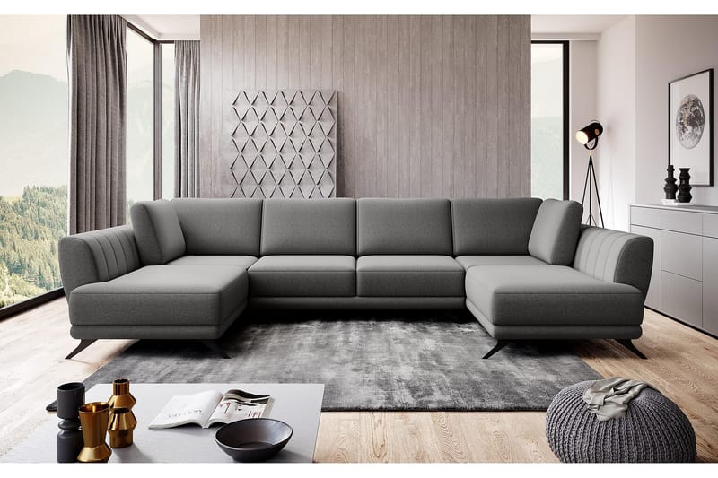 Katun Sovesofa Dobbelt chaiselong - Grå - Møbler - Sofaer - Sovesofaer
