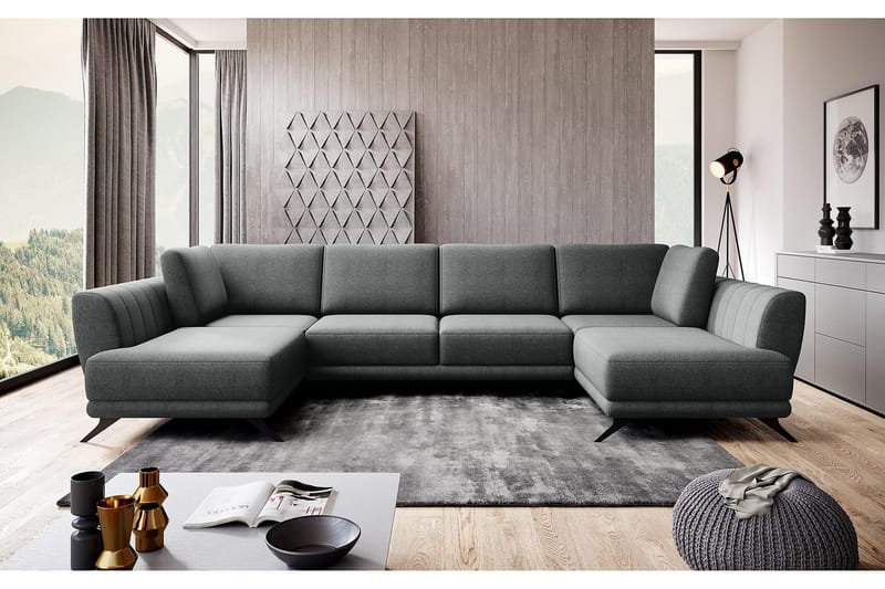 Katun Sovesofa Dobbelt chaiselong - Grå - Møbler - Sofaer - Sovesofaer