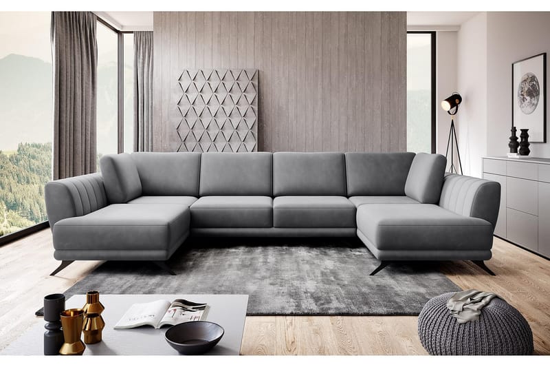 Katun Sovesofa Dobbelt chaiselong - Grå - Møbler - Sofaer - Sovesofaer