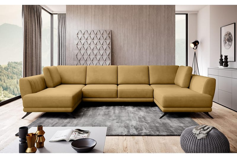 Katun Sovesofa Dobbelt chaiselong - Gul - Sovesofaer