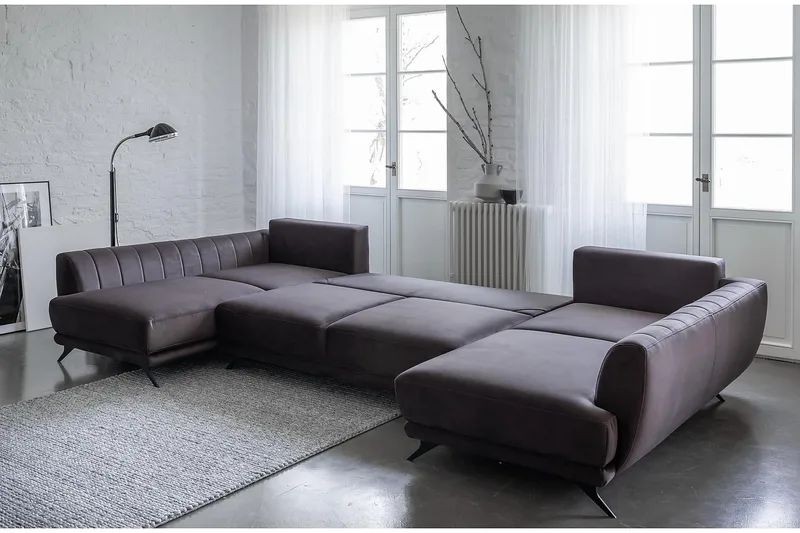 Katun Sovesofa Dobbelt chaiselong - Gul - Møbler - Sofaer - Sovesofaer