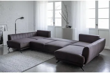 Katun Sovesofa Dobbelt chaiselong - Hvid/Lysegrå - Møbler - Sofaer - Sovesofaer