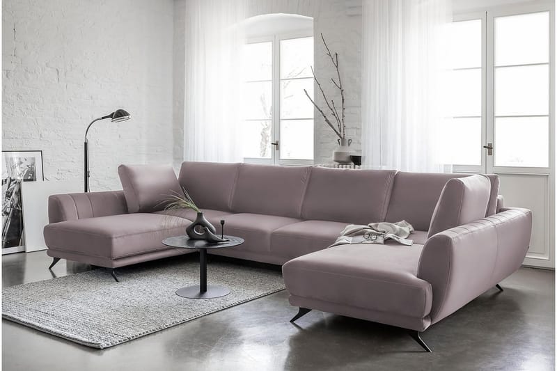 Katun Sovesofa Dobbelt chaiselong - Lys lyserød - Møbler - Sofaer - Sovesofaer