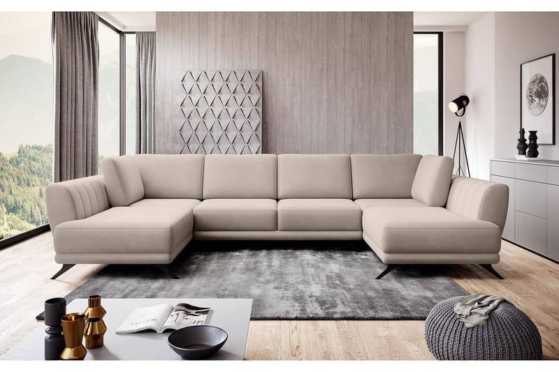 Katun Sovesofa Dobbelt chaiselong - Lysebeige - Møbler - Sofaer - Sovesofaer