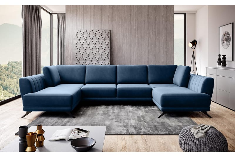 Katun Sovesofa Dobbelt chaiselong - Mørkeblå - Møbler - Sofaer - Sovesofaer