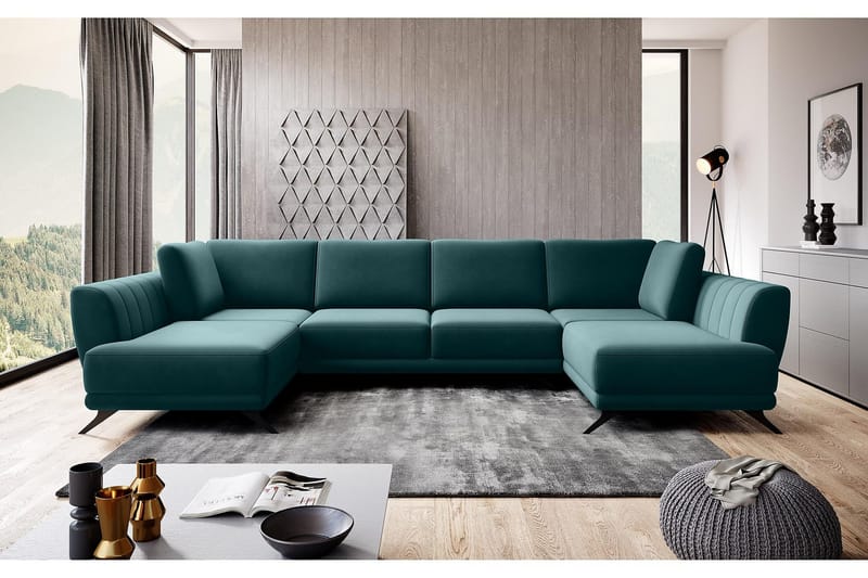 Katun Sovesofa Dobbelt chaiselong - Mørkegrøn - Møbler - Sofaer - Sovesofaer