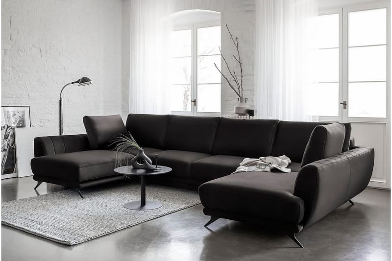 Katun Sovesofa Dobbelt chaiselong - Sort - Sovesofaer