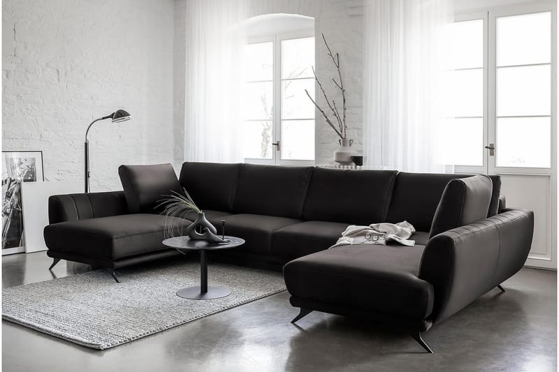 Katun Sovesofa Dobbelt chaiselong - Sort - Møbler - Sofaer - Sovesofaer