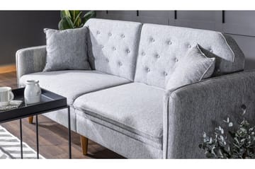 Keena Rektangulær Sovesofa 82x202 cm i Stof - Grå - Møbler - Sofaer - Sovesofaer