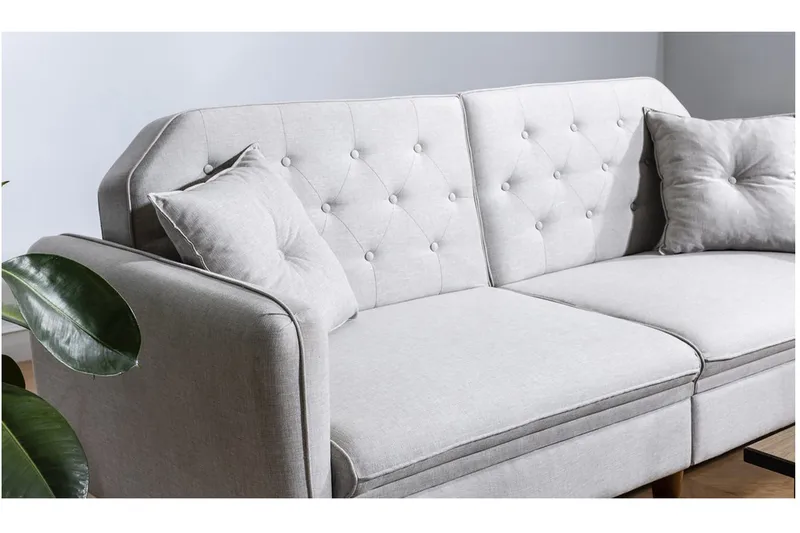 Keena sovesofa med 3 pers - Beige - Møbler - Sofaer - Sovesofaer