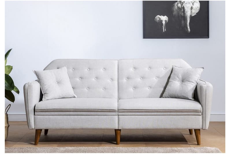 Keena sovesofa med 3 pers - Beige - Møbler - Sofaer - Sovesofaer