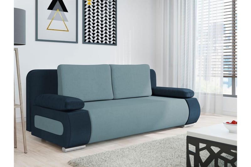 Kintore 2-sits Bäddsoffa NO_BRAND Blue/Green - Møbler - Sofaer - Sovesofaer
