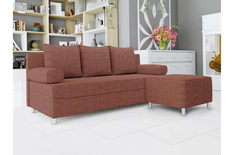 Kintore 2-sits Bäddsoffa NO_BRAND Brown - Møbler - Sofaer - Sovesofaer