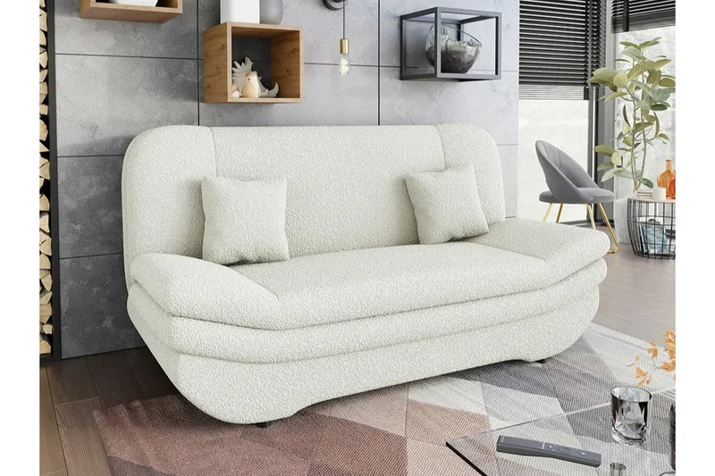 Kintore 2-sits Bäddsoffa NO_BRAND White - Møbler - Sofaer - Sovesofaer