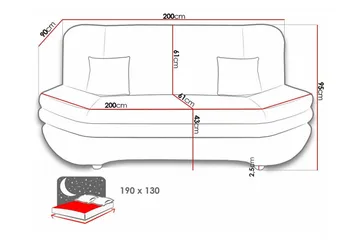 Kintore 2-pers. Sovesofa - Møbler - Sofaer - Sovesofaer