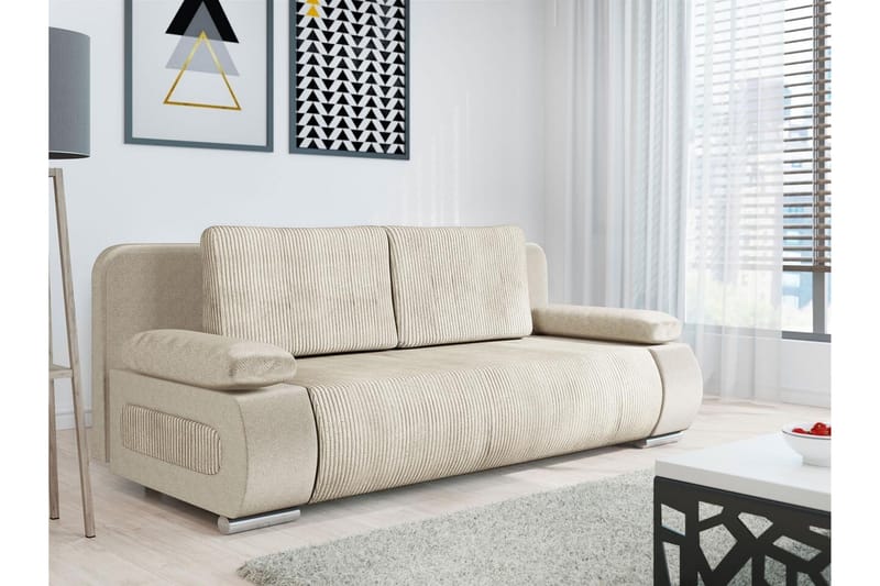 Kintore 2-pers. Sovesofa - Beige - Møbler - Sofaer - Sovesofaer
