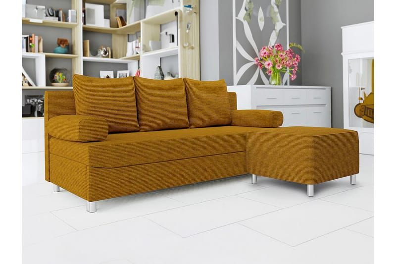 Kintore 2-pers. Sovesofa - Mørkegul - Møbler - Sofaer - Sovesofaer