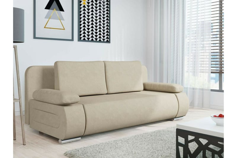 Kintore 2-pers. Sovesofa - Beige - Møbler - Sofaer - Sovesofaer