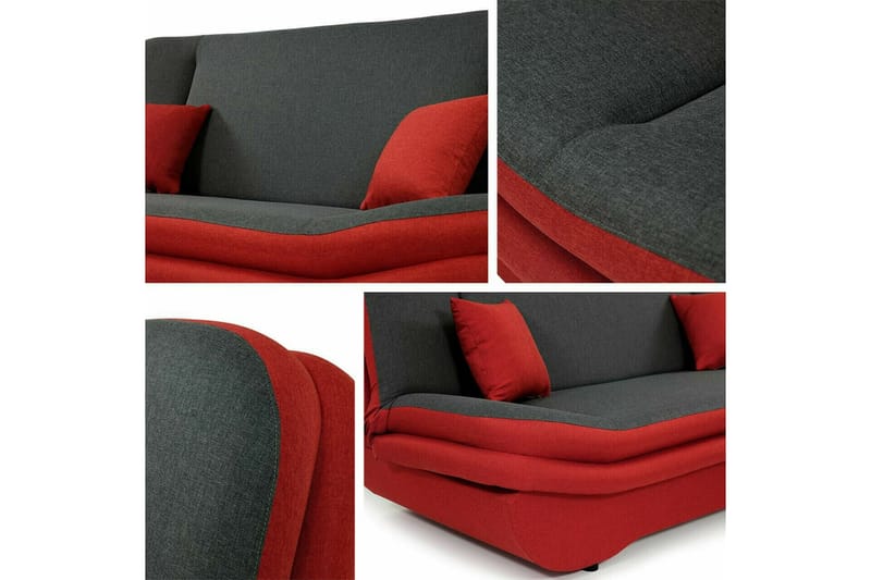 Kintore 2-pers. Sovesofa - Rød - Møbler - Sofaer - Sovesofaer