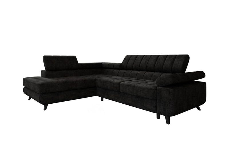 Kintore 3-sits Hörnbäddsoffa Black, undefined