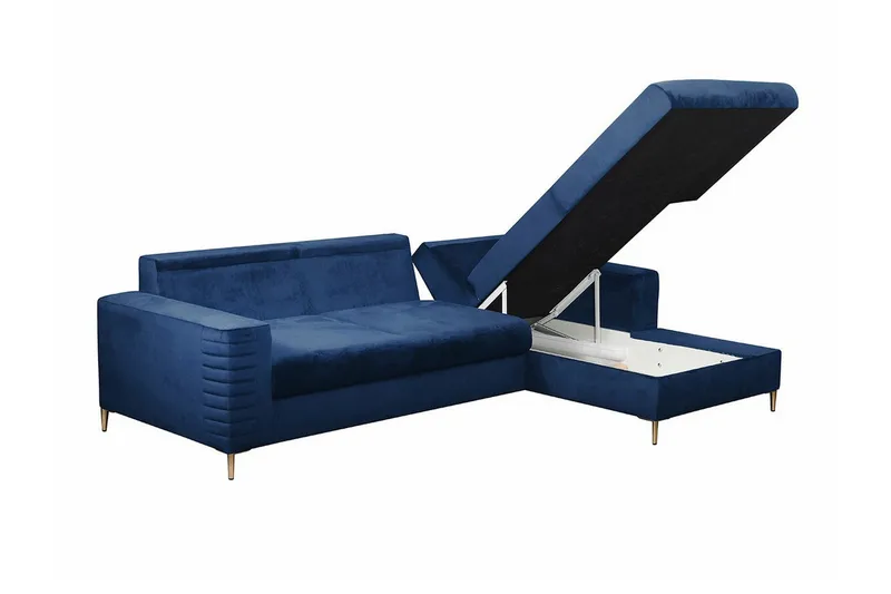 Kintore 3-sits Hörnbäddsoffa Light grey/Dark grey - Møbler - Sofaer - Sovesofaer