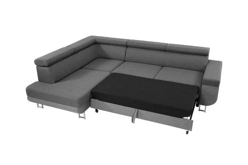 Kintore 3-sits Hörnbäddsoffa Ljusgrå - Møbler - Sofaer - Sovesofaer