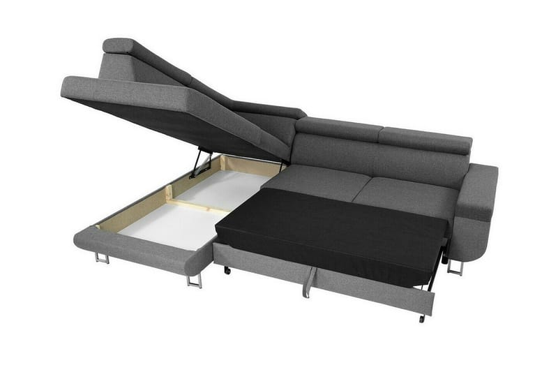 Kintore 3-sits Hörnbäddsoffa Ljusgrå - Møbler - Sofaer - Sovesofaer
