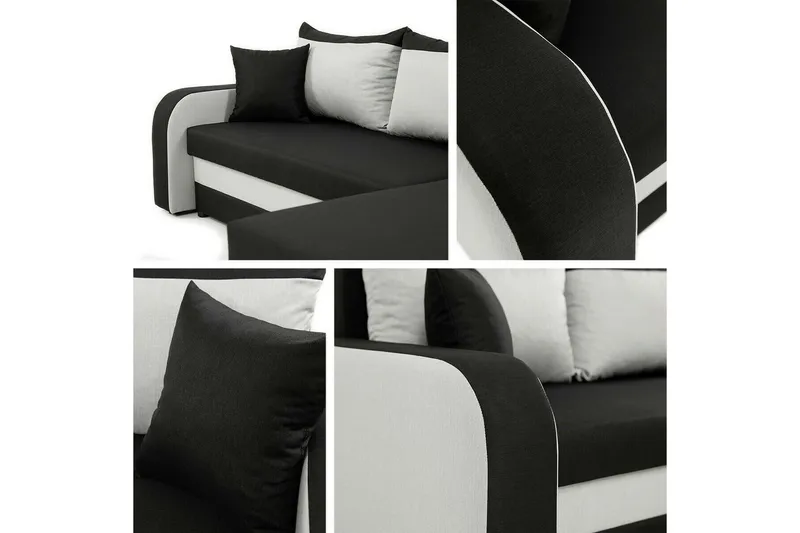 Kintore 3-sits Hörnbäddsoffa NO_BRAND Beige/Light beige - Møbler - Sofaer - Sovesofaer