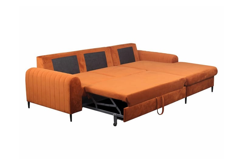 Kintore 3-sits Hörnbäddsoffa NO_BRAND Dark blue - Møbler - Sofaer - Sovesofaer