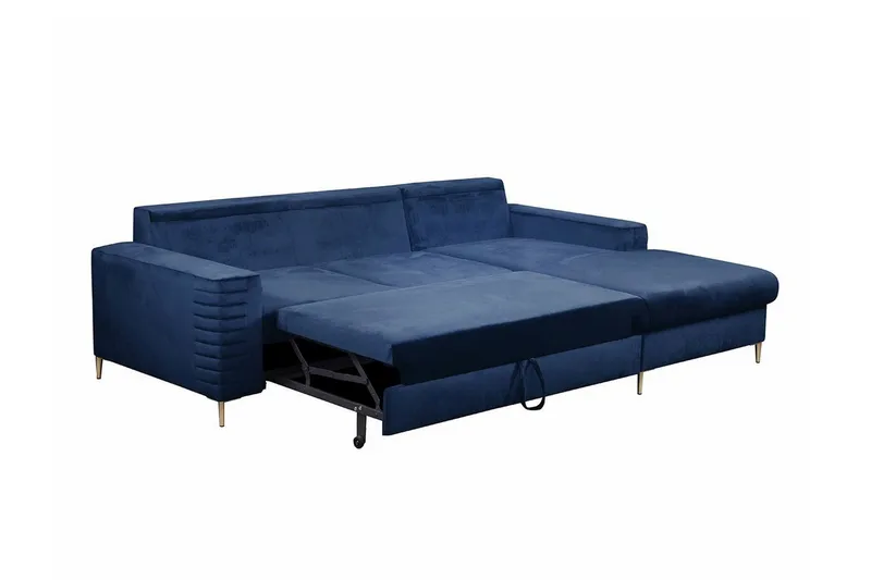 Kintore 3-sits Hörnbäddsoffa NO_BRAND Dark blue - Møbler - Sofaer - Sovesofaer