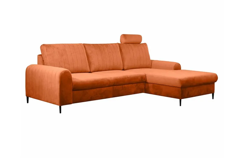 Kintore 3-sits Hörnbäddsoffa Orange, undefined