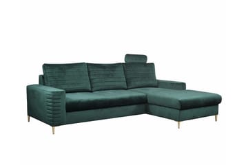 Kintore 3-pers. Hjørnesovesofa - Mørkegrøn - Møbler - Sofaer - Sovesofaer