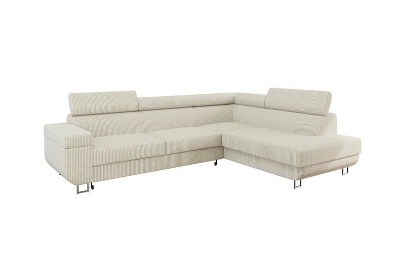 Kintore 3-pers. Hjørnesovesofa - Beige - Sovesofaer - Hjørnesovesofa