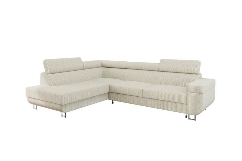 Kintore 3-pers. Hjørnesovesofa - Beige - Møbler - Sofaer - Sovesofaer