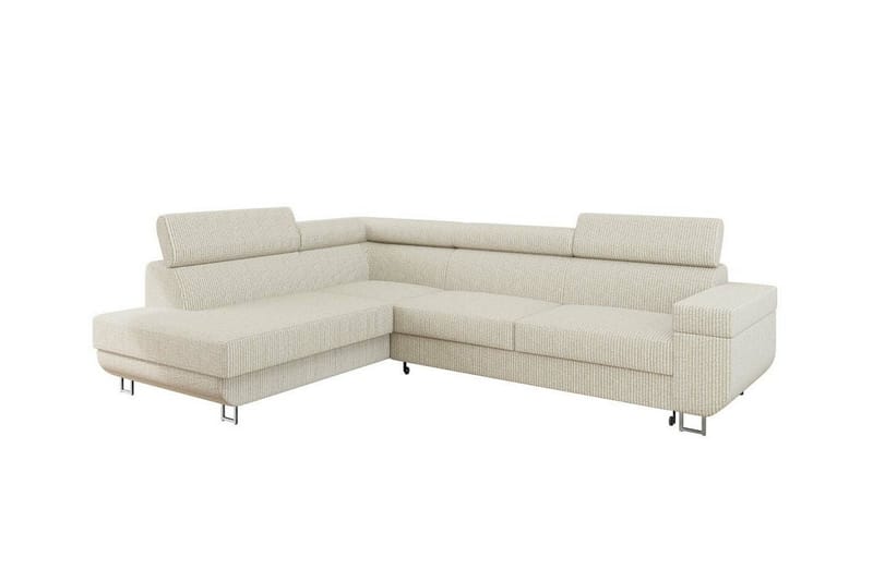 Kintore 3-pers. Hjørnesovesofa - Beige - Sovesofaer - Hjørnesovesofa