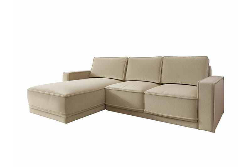 Kintore 3-pers. Hjørnesovesofa - Cream - Møbler - Sofaer - Sovesofaer