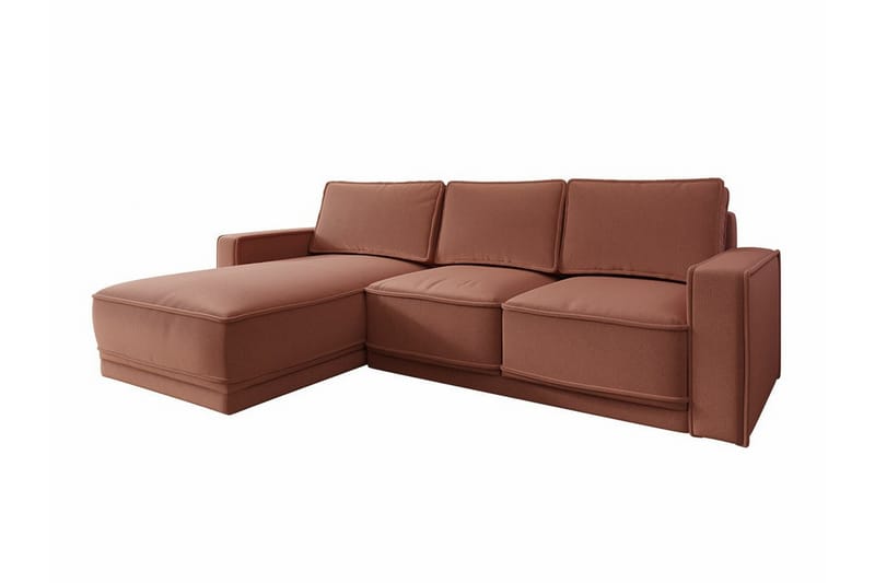 Kintore 3-pers. Hjørnesovesofa - Lyserød - Møbler - Sofaer - Sovesofaer