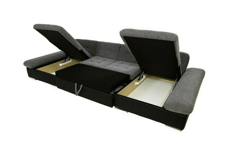 Kintore 4-sits Hörnbäddsoffa Grey - Møbler - Sofaer - Sovesofaer