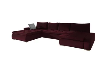Kintore 4-sits Hörnbäddsoffa Wine red - Møbler - Sofaer - Sovesofaer