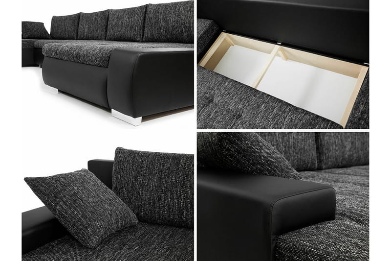 Kintore 4-pers. Hjørnesovesofa - Vinrød - Møbler - Sofaer - Sovesofaer