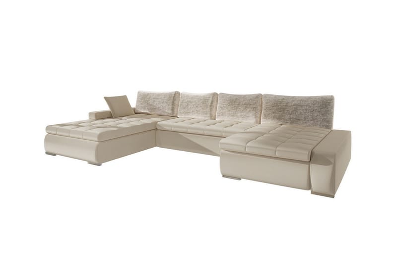 Kintore 4-pers. Hjørnesovesofa - Beige - Sovesofaer - Hjørnesovesofa