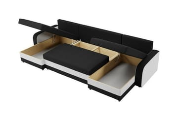Kintore 4-pers. Hjørnesovesofa - Grå/Sort/Grå/træ - Møbler - Sofaer - Sovesofaer