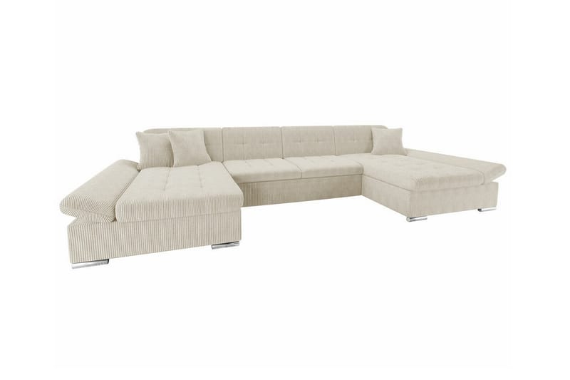 Kintore 4-pers. Hjørnesovesofa - Beige - Sovesofaer - Hjørnesovesofa