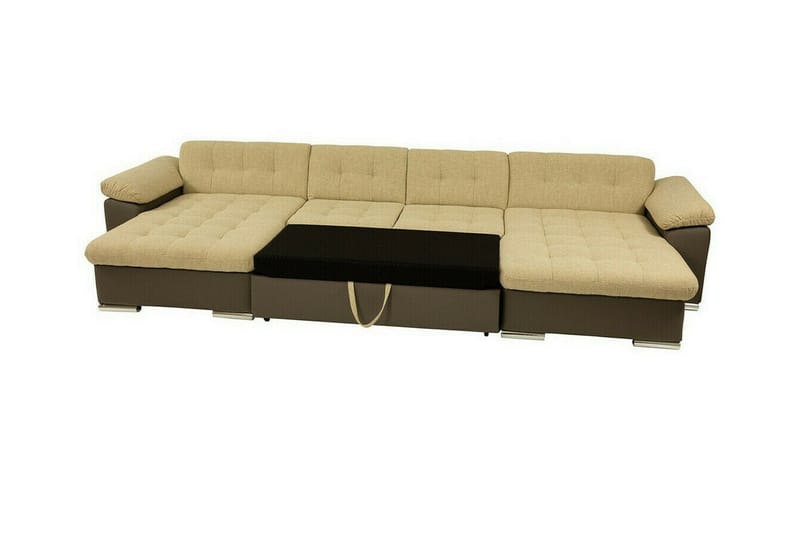 Kintore 4-pers. Hjørnesovesofa 375 cm - Gul - Sovesofaer - Hjørnesovesofa