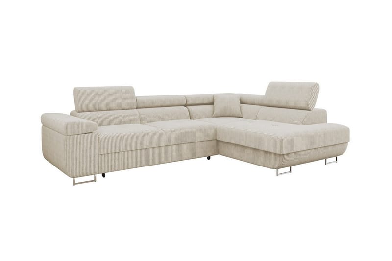 Kintore 4-pers. Hjørnesovesofa - Beige - Sovesofaer - Hjørnesovesofa