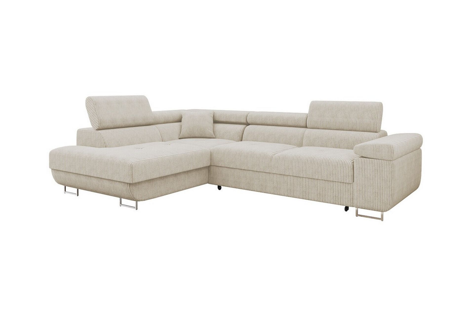 Kintore 4-pers. Hjørnesovesofa - Beige/Lys beige - Møbler - Sofaer - Sovesofaer